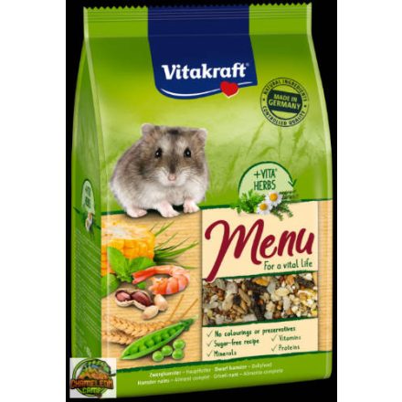 Vitakraft Menu - törpehörcsög - teljes értékű eledel (400g)