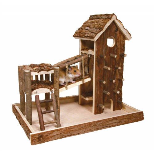   Trixie Birger Playground - Fából készült játszótér egerek és hörcsögök részére (36x33x26cm)