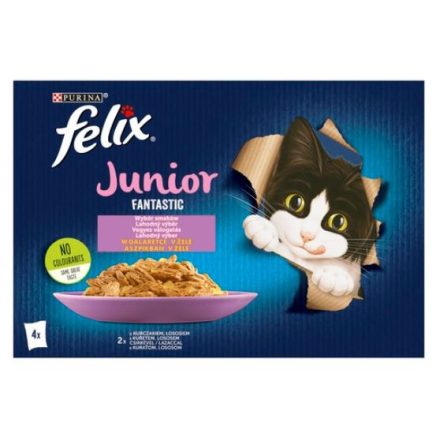 Felix Junior fantastic - 4x85g - csirke, lazac ízben