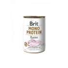 Brit Monoprotein - Rabbit - Nyúl - nedves kutyaeledel - 400 g