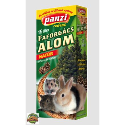 Panzi faforgács alom - natúr - 15 liter