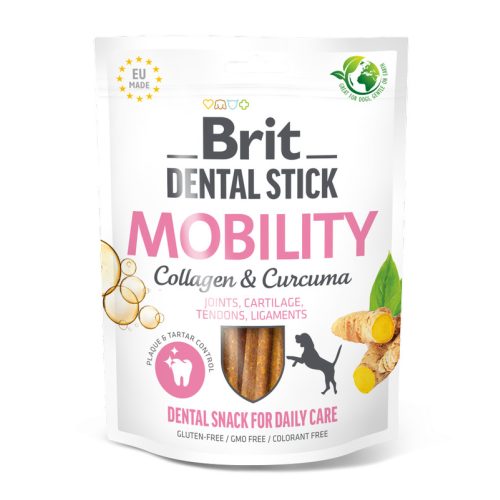   Brit Dental Stick Mobility Kurkumával, kollagénnel - fogtisztító jutalomfalat kutyáknak - 150g