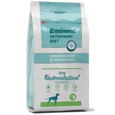 Eminent Dog Veterinary Diet - Gastrointestinal hypoallergén táp érzékeny emésztésű kutyáknak - 2,5 kg