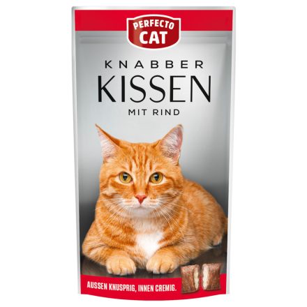 Perfecto Cat - Knabber Kissen - töltött párna jutalomfalat macskáknak - 50 g - marha