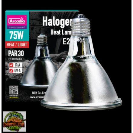 Arcadia Halogen Heat Lamp - melegítő izzó - 75 W