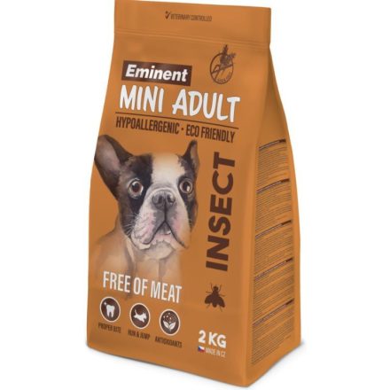 Eminent Mini Adult Insect- rovarfehérje - gabonamentes száraz eledel kistestű felnőtt kutyáknak - 2 kg