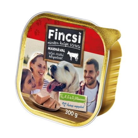 Fincsi alutálkás kutyaeledel marhával - 300 g