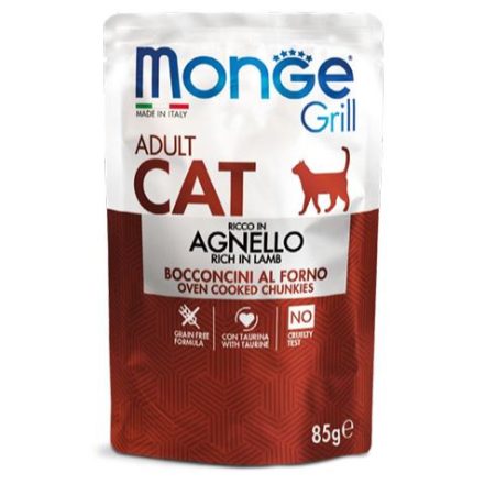 Monge Grill alutasakos eledel macskáknak - bárány ízben