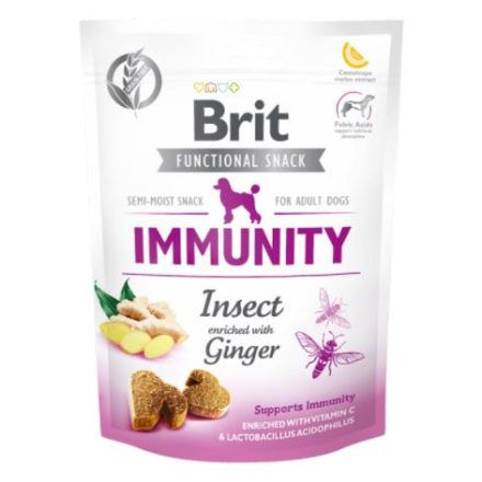 Brit Care Functional Snack Immunity Ginger - jutalomfalat kutyáknak - 150g