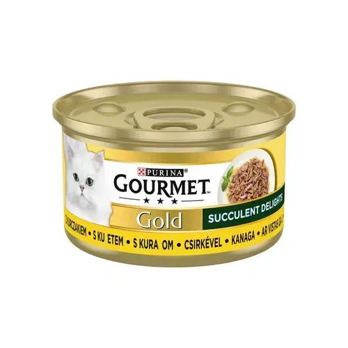   GOURMET Gold Succulent Delights csirkével nedves macskaeledel