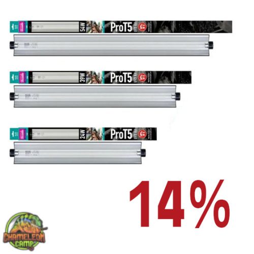   Arcadia Pro T5 UVB kit - UVB fénycső szett - 14% Sivatagi - 24W - 57 cm