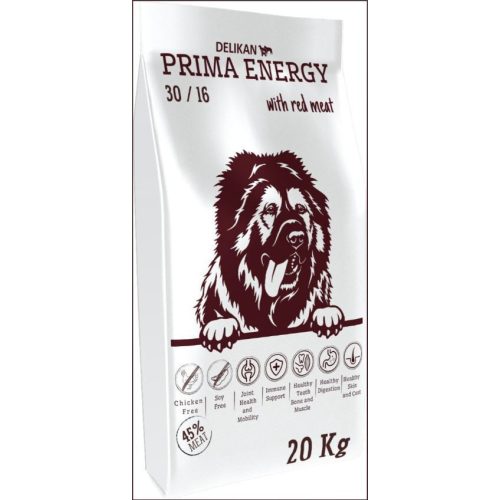   Delikan Prima Energy Red Meat csirkementes száraz kutyatáp  - 20 kg