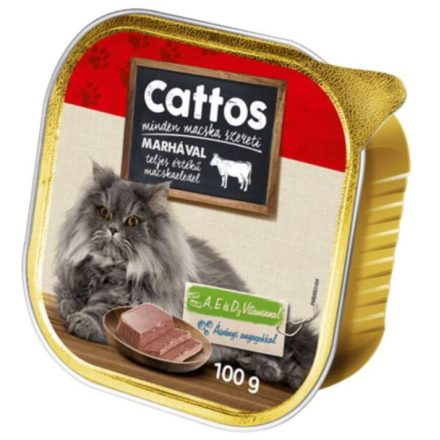Cattos alutasakos macskaeledel - marha - 100 g