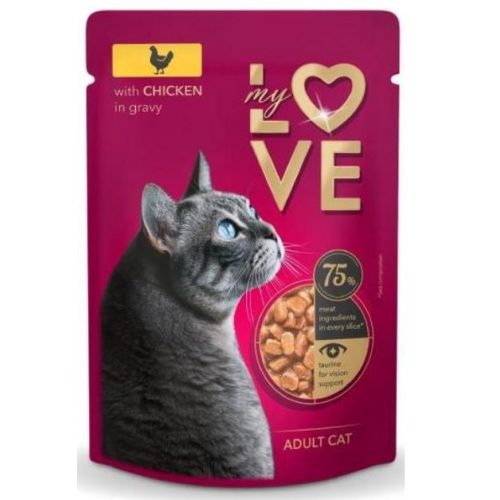 My Love alutasakos macskaeledel - csirke, szószban