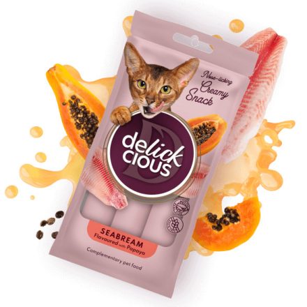 Delickcious Creamy Snack - durbincs, papaya (60 g (4*15 g))