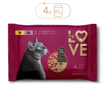 My Love alutasakos macskaeledel 4x85g - csirke, pulyka szószban