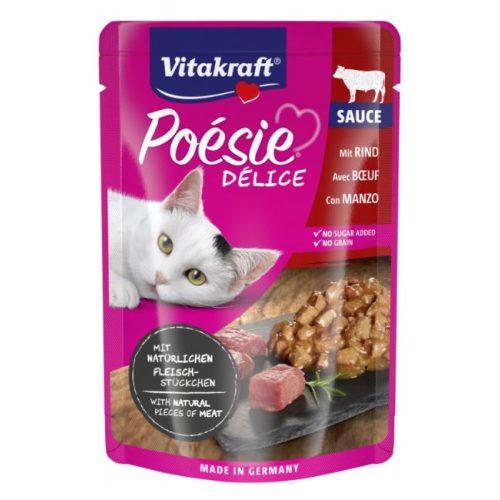 Vitakraft Poésie Delice macska alutasakos 85 g - marha