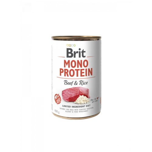   Brit Monoprotein - Beef and rice- Marha rízzsel - nedves kutyaeledel - 400 g