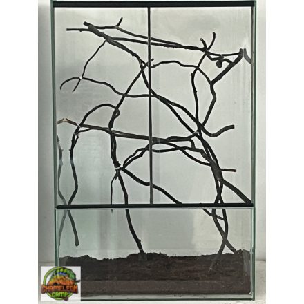 Kaméleon terrárium 40x30x60 cm háttér nélküli - 72 liter