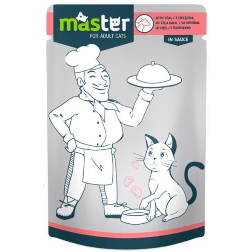 MASTER alutasakos macskaeledel - marha - 80g