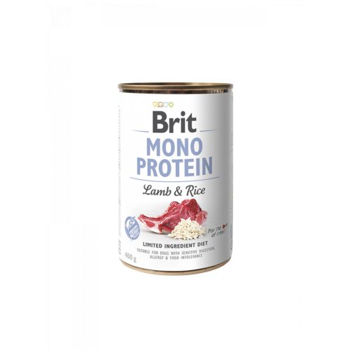   Brit Monoprotein - Lamb and rice- Bárány rízzsel - nedves kutyaeledel - 400 g