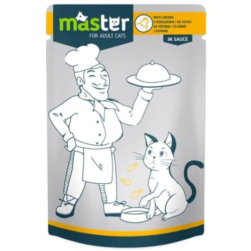MASTER alutasakos macskaeledel - csirke - 80g