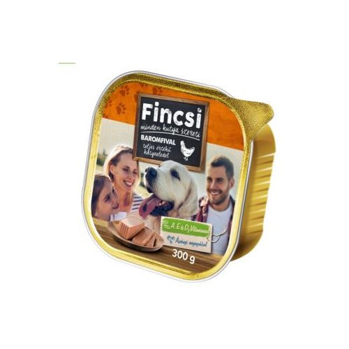 Fincsi alutálkás kutyaeledel baromfival - 300 g