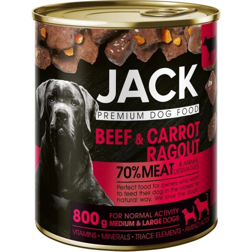 Jack kutya konzerv ragu - marha-répa - 800g