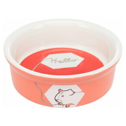 Trixie Ceramic Bowl - kerámia tál (mintás, többféle színben) tengerimalacok részére (240ml /Ø11cm)