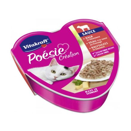 Vitakraft Poésie Création macskaeledel - alutál 85 g - borjú, sajtszósz