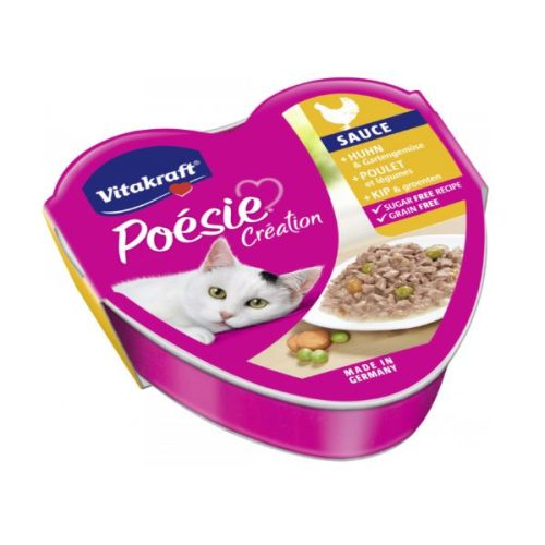   Vitakraft Poésie Création macskaeledel - alutál 85 g - csirke, kerti zöldség
