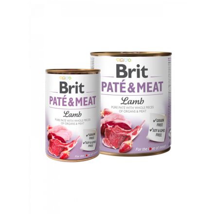 Brit Paté & Meat - Lamb - bárányos nedves kutyaeledel - 400 g