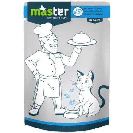 MASTER alutasakos macskaeledel - hal - 80g