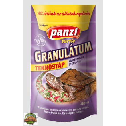 Panzi talpastasakos Teknősgranulátum, teljes értékű teknőstáp -  400ml