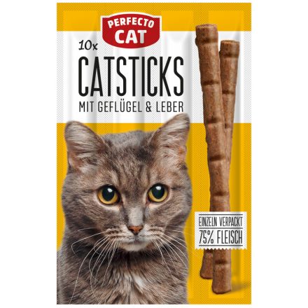 Perfecto Cat húsrúd - máj, baromfi - 50g (10x5 g)