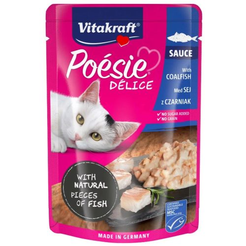 Vitakraft Poésie Delice macska alutasakos 85 g - tőkehal