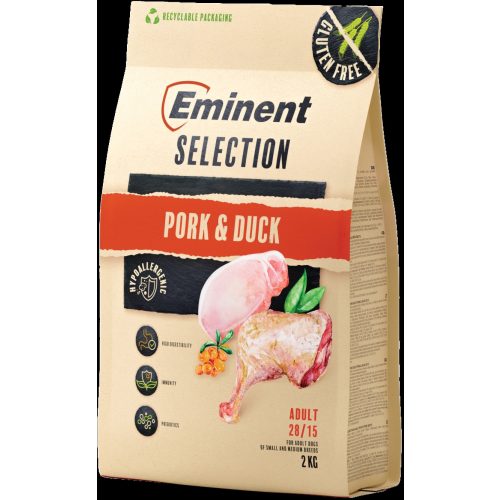   Eminent Selection Adult Pork&Duck - sertés és kacsa száraz kutyaeledel - 2 kg