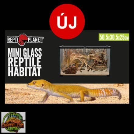 Repti Planet mini Glass Reptile Habitat - üveg terrárium  (50,5x30,5x25cm)
