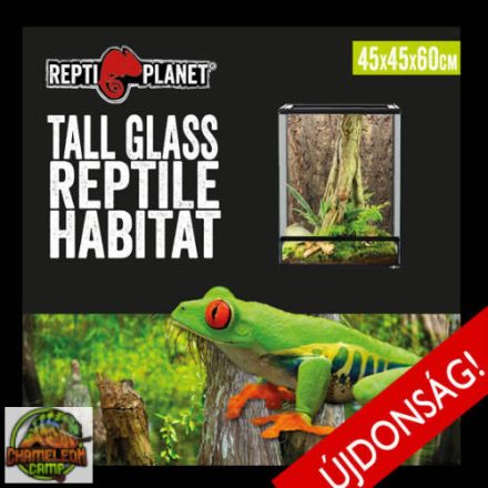 Repti Planet Tall Glass Reptile Habitat - Magas, üveg terrárium (45x45x60cm)