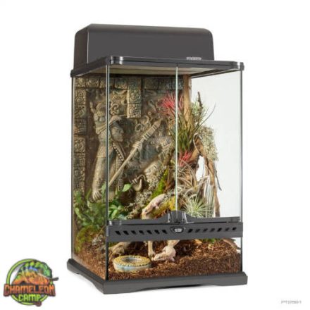Exo-terra Aztec Terrarium Mini Tall - Azték témájú, dekoratív, üvegterrárium (30x30x45cm)