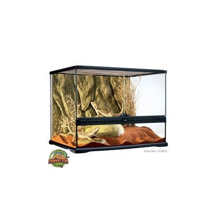 Exo-Terra Medium Wide Terrarium - Dekoratív kivitelű üvegterrárium (60x45x45cm)